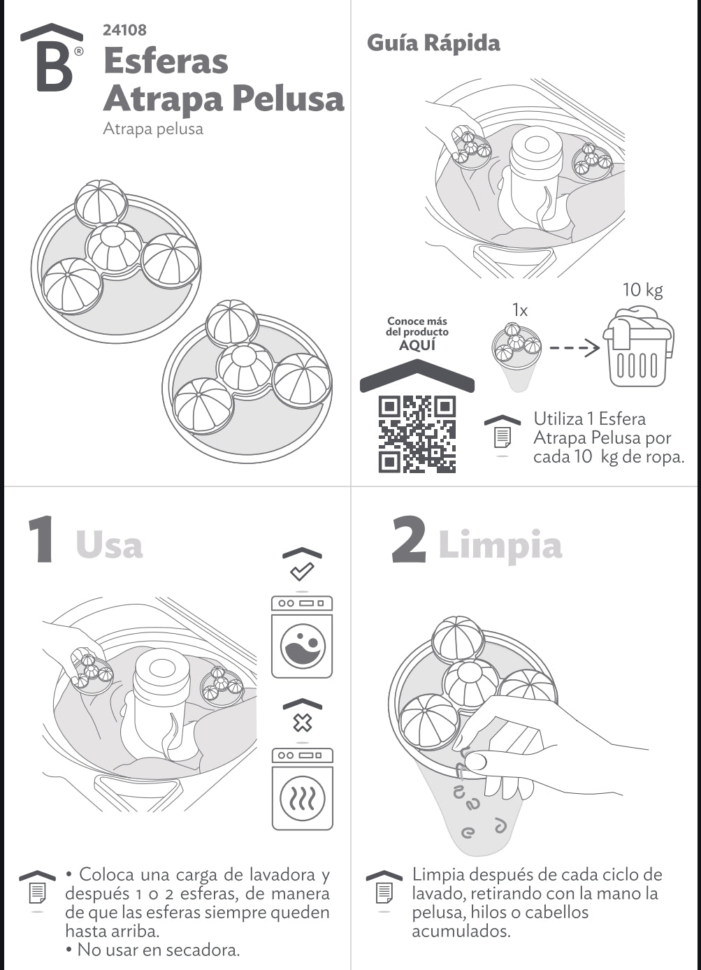 ESFERAS ATRAPA PELUSA - PRODULIMP